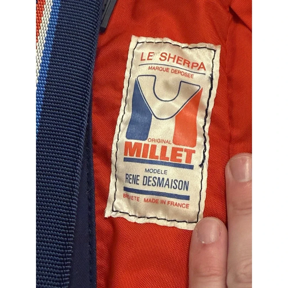 Millet Alpine Mountaineering Backpack Rene Desmaison La Sherpa France Vintage